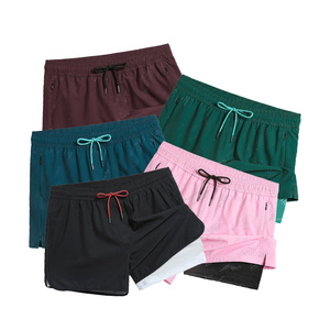 Custom Summer Mens <b>Slim</b> <b>Fit</b> Blank Swim <b>Shorts</b> Swim Trunks 7 Inch Quick Dry Polyester Mens Bathing Suits with Mesh Lining - Product Image 1