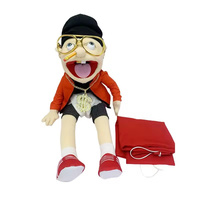 HY 2026 Jouets en peluche éducatifs amusants Jeffy Feebee Marionnettes à main Bouche ouverte Garçon Jeff Fille Feebee Poupée