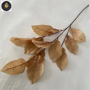 Multicolor-Light Coffee Modern Style Artificial Flower Wedding Decoration Pomelo Leaf