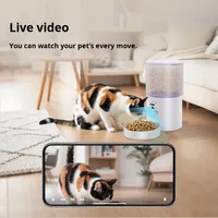 Distributeur automatique de nourriture pour animaux de compagnie intelligent et écologique, directement de l'usine, Icam 365, application de contrôle à distance, vidéo, minuterie WiFi entièrement automatique, charge pour chats et chiens