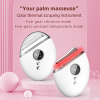 Nouvel appareil de massage facial et cervical anti-âge à microcourant vibrant, lumière LED et Gua Sha pour le lifting du visage