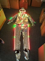 Vente chaude Miroir Costume Robot Punk Tête Costume Costume Adulte Cosplay Doré Argent Miroir Costume Avec Daft Punk Casque