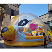 Centre commercial aire de jeux intérieure piscine à balles bulle maison palais de cristal gonflable pour les enfants