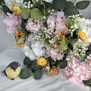 Venta al por Mayor de Fábrica: Nuevas Coronas de Rosas Artificiales para Interiores, Decoración Moderna de Flores de Seda para Navidad y Halloween, Entrada del Hogar - Product Image 5