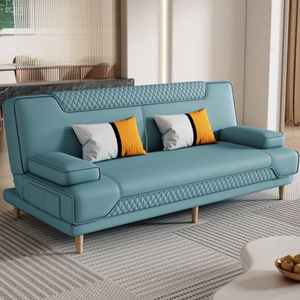 Canapé-lit pliant multifonctionnel à double usage <span class=keywords><strong>avec</strong></span> un design simple de <span class=keywords><strong>peau</strong></span> anti-griffes pour les paresseux qui dorment dans de petits appartements - Product Image 5