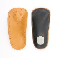 Semelles orthopédiques M2 3/4 en micro-cuir confortables pour pieds plats, soutien de la voûte plantaire, épine calcanéenne, fasciite plantaire, soins des pieds, orthèses