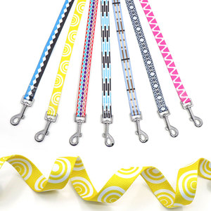Yellow Geometric Pattern Polyester <b>Dog</b> Leash Durable Simple Style for <b>Dogs</b> - Product Image 3