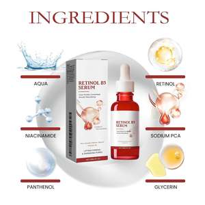 Sérum facial au rétinol B3 OEM/ODM, infusé au rétinol B3, à l'acide hyaluronique, à l'essence <span class=keywords><strong>B5</strong></span> et à la vitamine C12 - Product Image 4