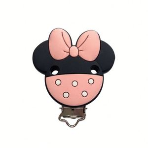 Chupetero de Silicona de Grado Alimenticio con Clip, Diseño de Minnie, Libre de BPA, para Bebés, 9 Colores, Venta al Por Mayor - Product Image 5