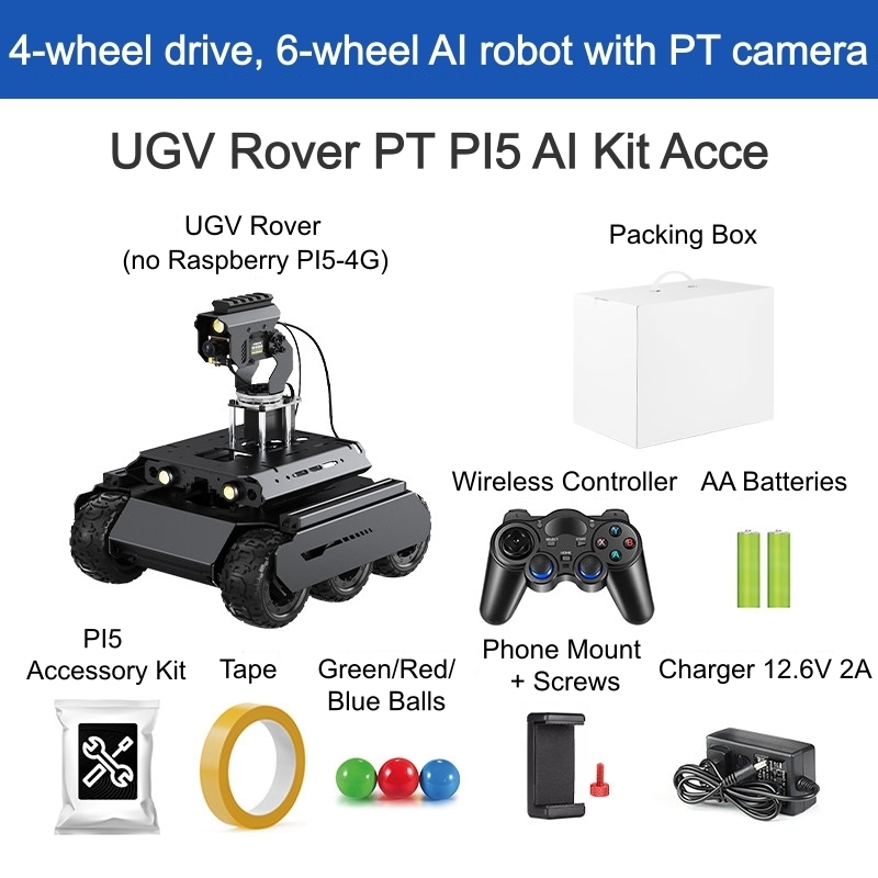 UGV Rover PI5 PT sin placa PI5
