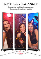 Écran d'affichage LED pliable sur pied P2 P2.5 pour affichage publicitaire intérieur/extérieur pour magasin centre commercial