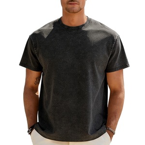 Hei156 - Camiseta de Hombre con Cuello Redondo y Hombros Descubiertos, Estilo Desgastado - Product Image 2