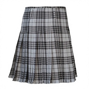 Kilt escocés gris Hamilton para hombre, plisado, corte regular, talla adulto, en stock - Product Image 1