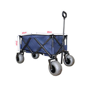 Zware 9 Inch Ballon Wiel Staal Outdoor Opvouwbare Camping Wagon Kar Oem Aanpasbare <span class=keywords><strong>Hand</strong></span> Strand <span class=keywords><strong>Trolley</strong></span> - Product Image 3