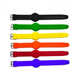 RFID Silicone Wristband 125khz Proximity Smart EM ID Or 13.56Mhz M1 Type Chip And Color Can Customized