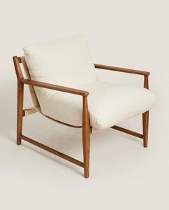 SILLA <span class=keywords><strong>DE</strong></span> MADERA CON COJÍN EXTRAÍBLE - Product Image 3