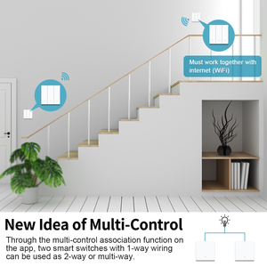 Bingoelec nuetral ו חיים חוט מכני מתג <span class=keywords><strong>3</strong></span> כנופיה 1 דרך wifi zigbee מתג חכם - Product Image 3