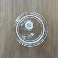Gobelet boule à neige de 16 oz avec trou pré-percé, gobelets boule à neige en acrylique transparent à double paroi, tasses boule à neige