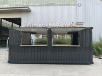 Maisons conteneurs, maison de luxe extensible, restaurant mobile, bar et café avec cuisine complète en conteneur