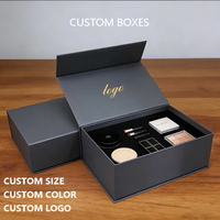 Boîte cadeau de luxe personnalisée, artisanale, réutilisable, imperméable, avec couvercle rabattable, pelliculage mat et gaufrage pour parfum