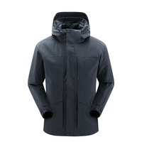 Veste d'extérieur imperméable à capuche pour homme, résistante à l'usure, coupe-vent, respirante, en softshell, logo personnalisé OEM