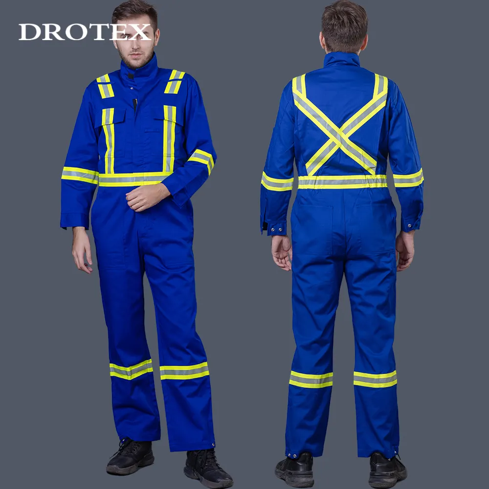 OEM Chemical Engineer abbigliamento da lavoro tuta da lavoro tuta riflettente ignifuga FR abbigliamento di sicurezza per petrolio e Gas