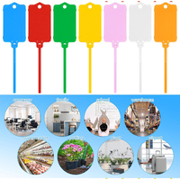 Etiquetas de Seguridad Reutilizables con Cierre, Marcadores de Cables Multicolores Resistentes al Agua para una Identificación Rápida en Fábricas, Almacenes, Jardines Exteriores