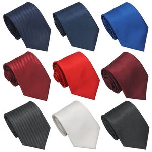 Cravate de 8 cm pour homme, cravate formelle pour costume d'affaires, disponible en plusieurs couleurs unies - Product Image 1