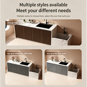 Meuble-lavabo intégré pour cour extérieure avec <span class=keywords><strong>vasque</strong></span> en dalle de roche, <span class=keywords><strong>console</strong></span> de lavage pour terrasse extérieure, personnalisation - Product Image 4