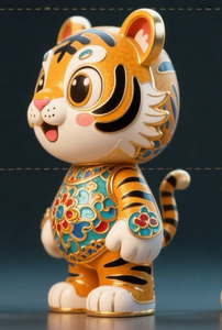 Di sản văn hóa phi vật thể sản phẩm sáng tạo cloisonne Tiger - Product Image 2
