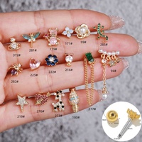 Boucles d'oreilles minimalistes tendance pour femmes en zircon, boucles d'oreilles arc-en-ciel en acier inoxydable, accessoires de bijoux quotidiens pour femmes
