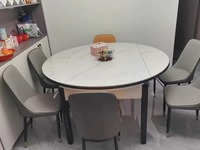 Table à manger en marbre au design moderne avec table rétractable Chaises de restaurant Tables Mobilier d'appartement pour usage familial