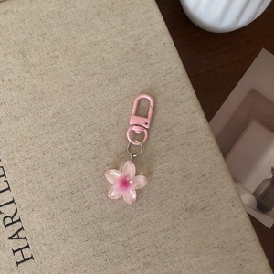 Yeni Hawaiian <span class=keywords><strong>Frangipani</strong></span> kolye anahtarlık için yaz şeffaf çiçek anahtarlık sevimli pembe anahtarlık Charm çanta kolye plaj hediye - Product Image 4