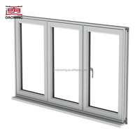 Ventana Corredera de PVC Personalizada de Fábrica, Doble Vidrio, Impermeable, Aislamiento Térmico para Casa, Apartamento, Edificio