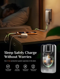 <span class=keywords><strong>Chargeur</strong></span> USB fin LISEN 65W, technologie GaN2.0, 2 ports <span class=keywords><strong>USBC</strong></span>, adaptateur secteur rapide pour Galaxy S25 S24 Ultra iPad - Product Image 6