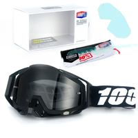 100 Lunettes de Motocross en Gros en Stock de Haute Qualité avec Film Déchirable et Lentilles de Remplacement OEM pour Moto