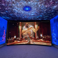 Pantalla LED Curva Flexible para Interiores P3.91 de Alquiler, Fácil de Colgar, Panel de Video LED de 500x500, Pantalla LED para Escenario, Pantalla LED de Pared