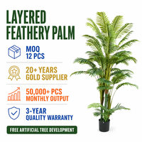 Grand palmier artificiel, plante simulée pour aménagement extérieur, jardin, villa, hôtel, complexe hôtelier, décoration, vente en gros, fourniture sur mesure