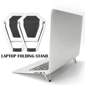 <b>Laptop</b> Aluminum Alloy Foldable Desktop <b>Stand</b> with Shield Design High Bracket - Product Image 1
