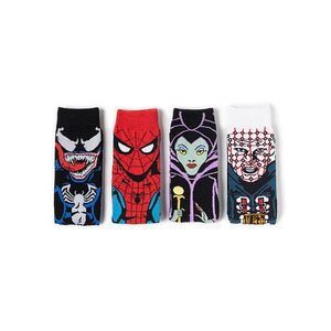 Venta al por mayor personalizado de buena calidad <span class=keywords><strong>Spider</strong></span> Men Witch Batmen para personaje de dibujos animados cómic calcetines Anime mujeres calcetines de moda - Product Image 3