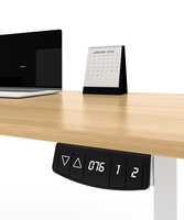 Moderne MFC PB Blister Bord Bande Résistant À L'eau Durable Table Bureau À Domicile Électrique Bureau Debout