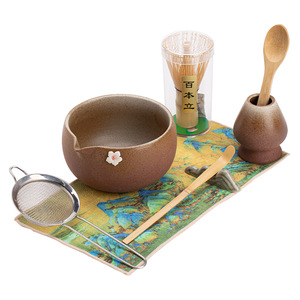 Service à thé Matcha <span class=keywords><strong>poterie</strong></span> grossière <span class=keywords><strong>de</strong></span> roche orientale ensemble en céramique <span class=keywords><strong>de</strong></span> huit pièces Vintage Imitation Song Dynasty Design Portable Home Use Tea - Product Image 5