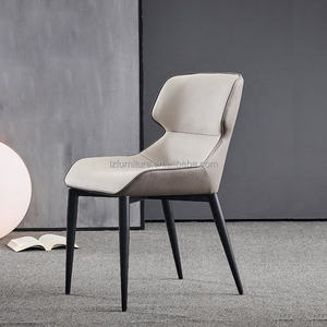 Silla de Comedor Moderna Nórdica de Alta Calidad con Respaldo Alto en Cuero Sintético para Restaurante - Product Image 2