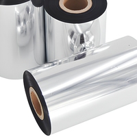 Pita Transfer Termal Wax yang Ditingkatkan 110mm 300m Kompatibel dengan Printer Barcode Zebra Konica Minolta Oki HP Mesin Label Fax Karbon