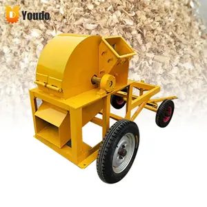 Low Price Small Vertical Log Timber Waste Wood Furniture Branch Crusher Grain Wood Crushing Machine For Make Sawdust And Pellet