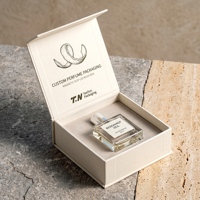 Boîte cadeau de luxe personnalisée pour Cologne blanche et boîte magnétique pour parfum avec boîte en papier parfumé pour collection de parfums