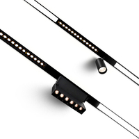 Projecteurs, éclairages linéaires et luminaires cylindriques suspendus, lampe de plafond à intensité variable sans éclairage principal pour salon
