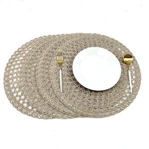 حديث فاخر دائري بساط لامع على الطراز الكلاسيكي كروشيه بوليستر صفيف - Product Image 4