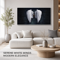 Art mural Ailes d'ange, plusieurs motifs, impression sur toile or, blanc, noir, pour salon moderne, chambre à coucher, décoration intérieure d'hôtel