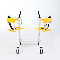 Chaise élévatrice manuelle, avec roulettes, pour toilettes, appareil médical